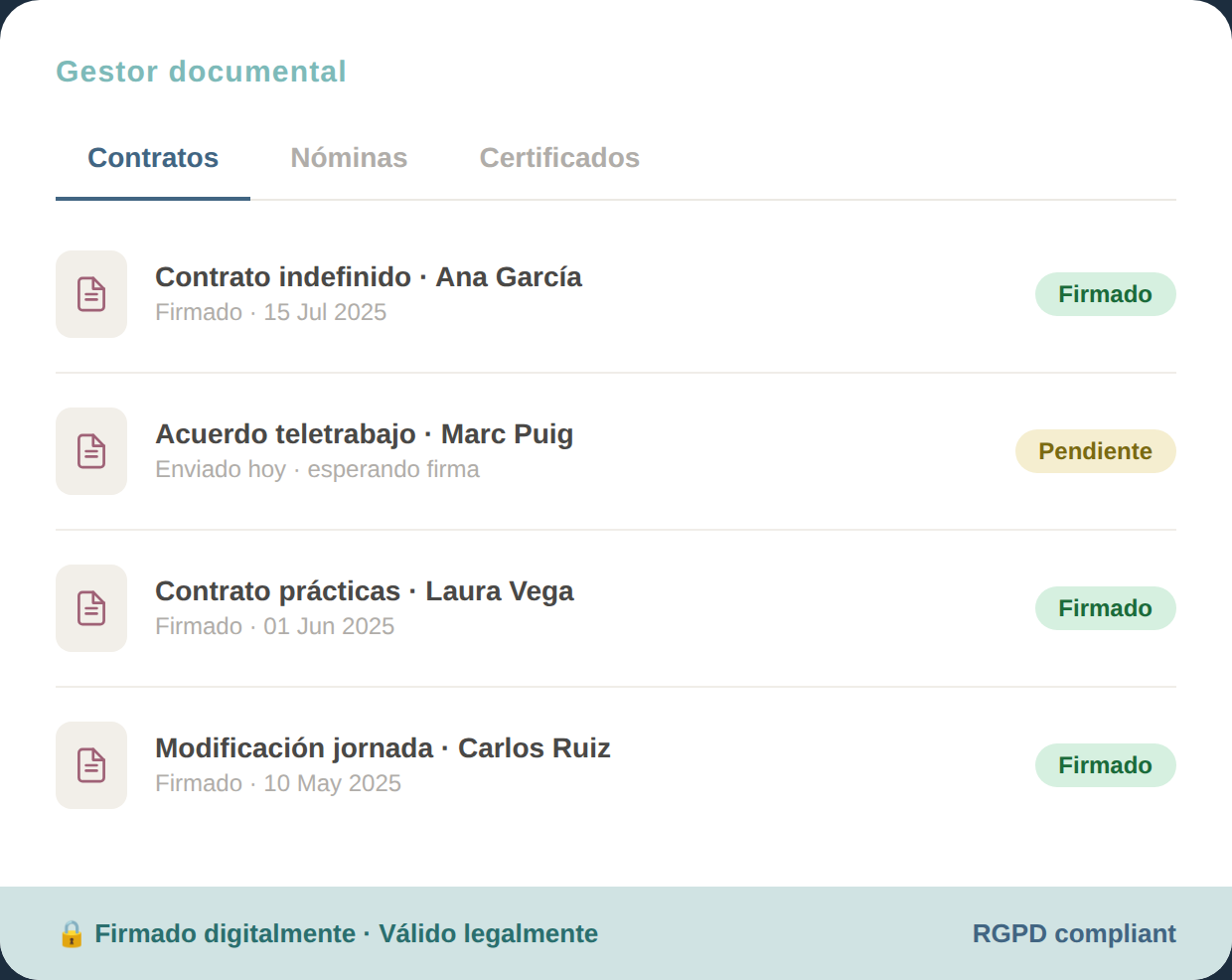 [ Mockup — Documentos ]