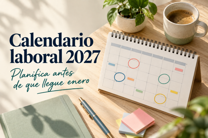 Calendario laboral 2027: festivos, puentes y vacaciones